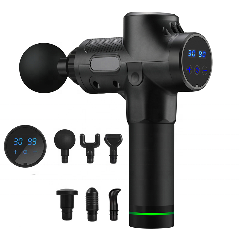 2024 Handheld 30 Speed LCD Touch Screen Fascia Gun Massagepistole Vibration Massage Gun