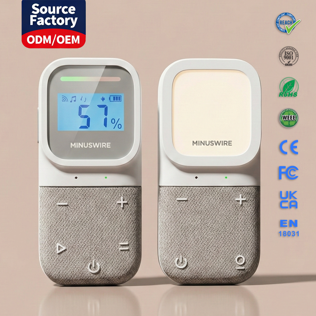 Fabric Design Digital Audio Baby Monitor with Night Light & Vibration Alert - Long Range Two-Way Intercom (Model: KT288 Series)