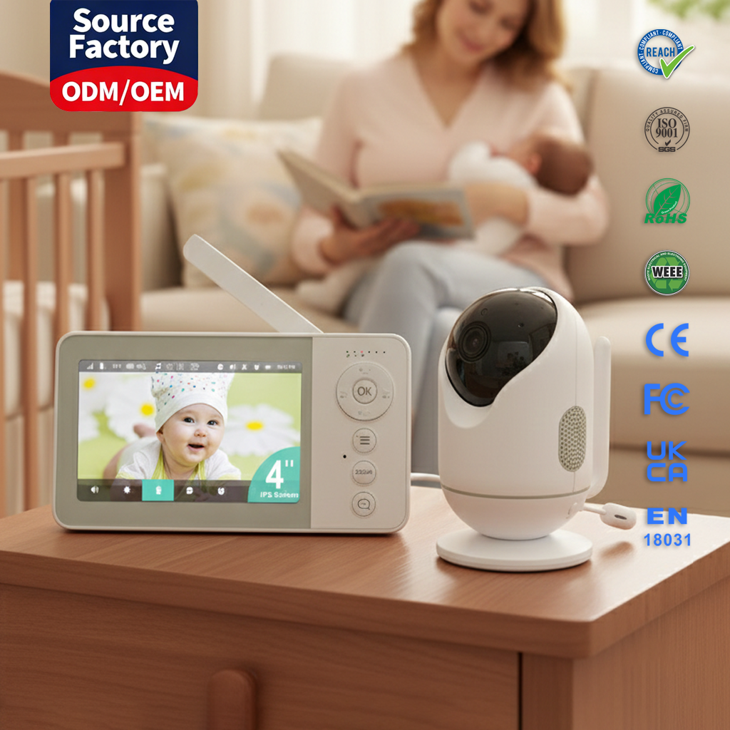 KT-428W 2.4G+WiFi Video Baby Monitor with 4