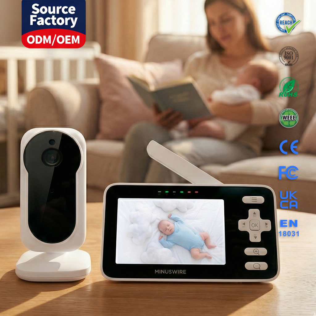 Baby Monitor KT-4312S - Wireless Video Monitor with Whole-Home Coverage & 4