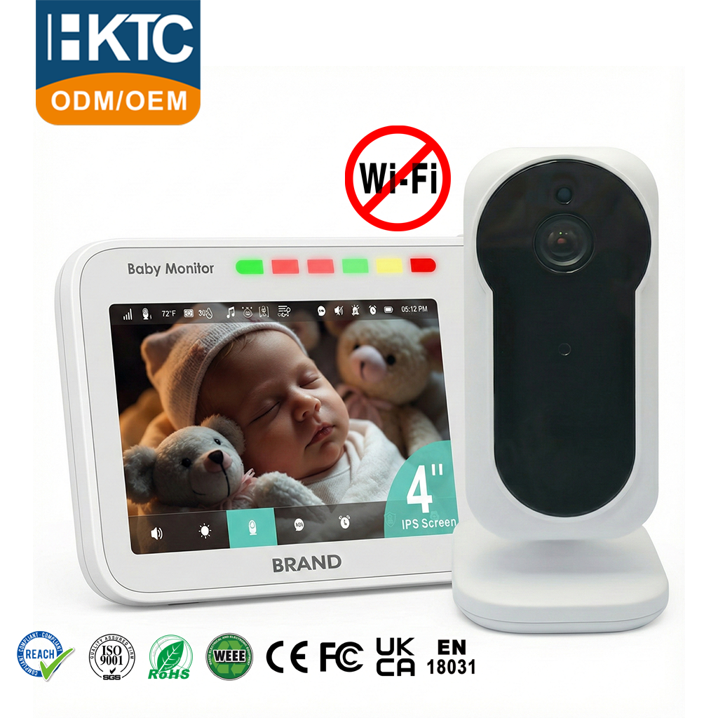 KT-4112S 4” Display Video Baby Monitor | Customizable ODM/OEM Baby Monitor Source Factory