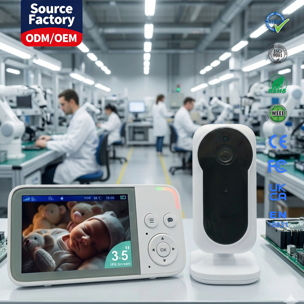 KT-3112S Baby Monitor: 3.5” IPS Screen 720P HD Camera with 100% Secure Connection