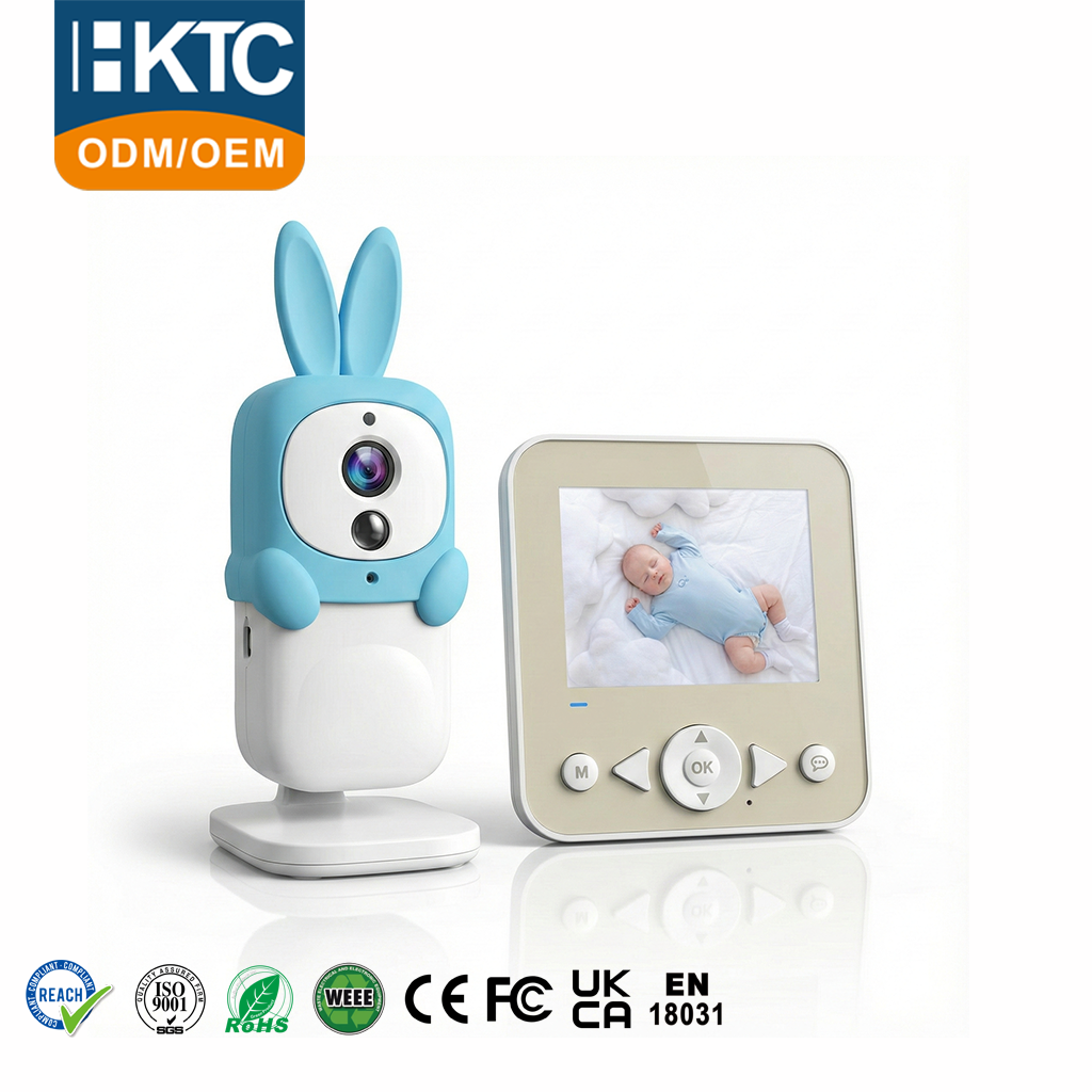 KT-905SR 2K HD Baby Monitor with 360° PTZ, Two-Way Audio & Privacy Protection (ODM/OEM Supported)