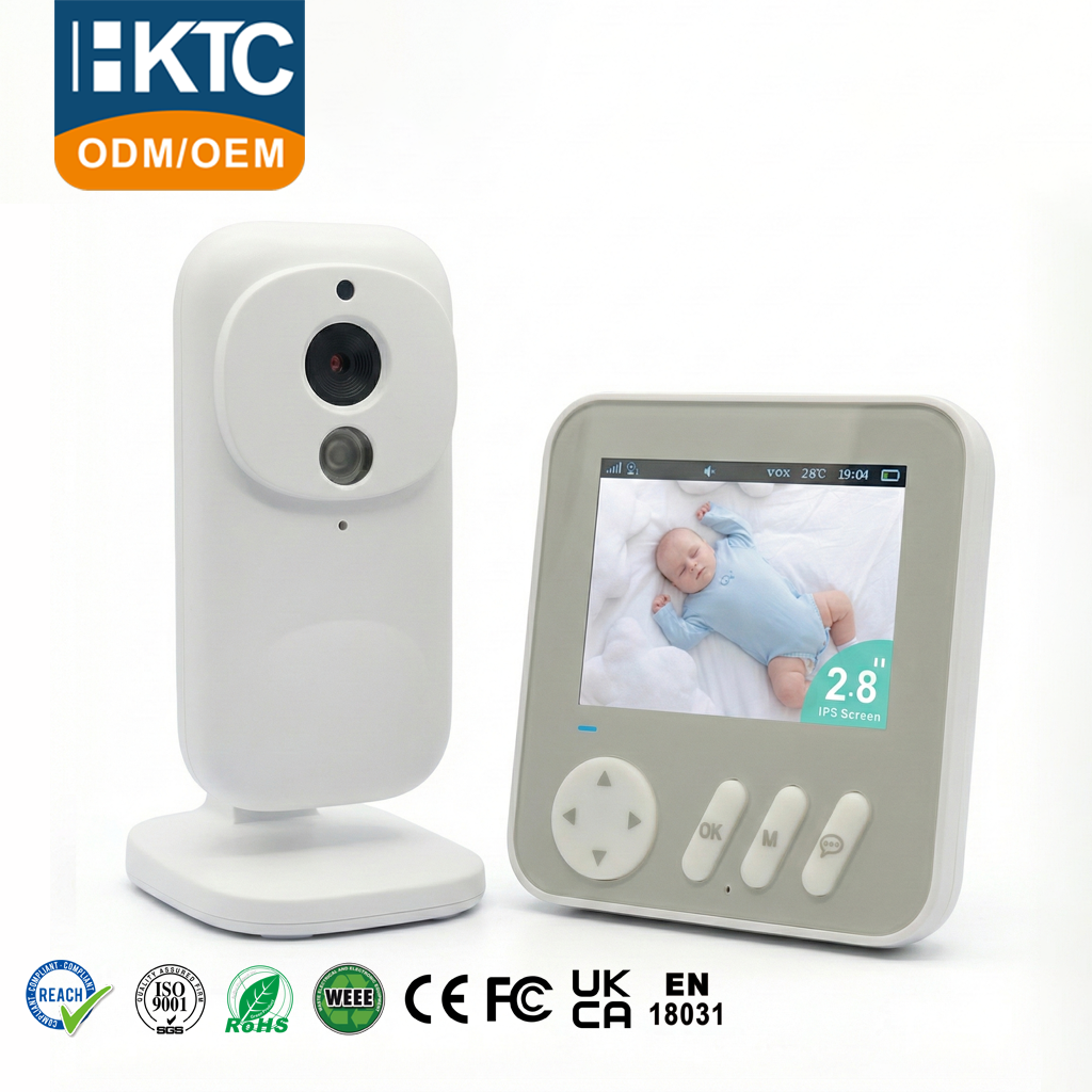 KT-903S 2.8  IPS Screen Video Baby Monitor, No WiFi FHSS Secure Connection, OEM/ODM Customizable