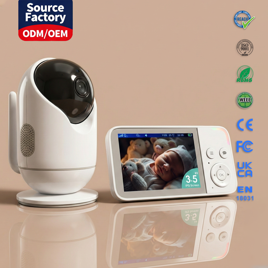 KT-318S 3.5   IPS Video Baby Monitor with Remote Pan-Tilt-Zoom | No WiFi Hack-Proof Baby Monitor | OEM/ODM Customization Supported